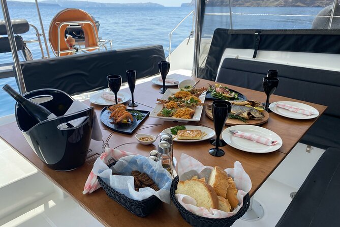Half Day Premium Catamaran Cruise in Santorini including Oia - Price and value: how $193.49 makes sense here