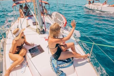 Half Day Sailing on a comfort yacht around Hvar and Pakleni islands- small group - Stop 1 and Stop 2: how two anchored bays change the trip