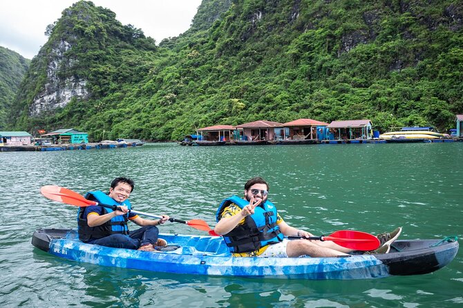 Halong Amazing Sail Luxury 1 Day Small Group Tour 7-Hour Cruising - Hang Luon Cave: Kayak or Bamboo Boat Time (Water Caves)