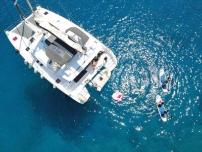 Heraklion: Dia Island Catamaran Cruise with Dinner and Wine - Getting on Board: Marina Café, Optional Pickup, and What to Bring