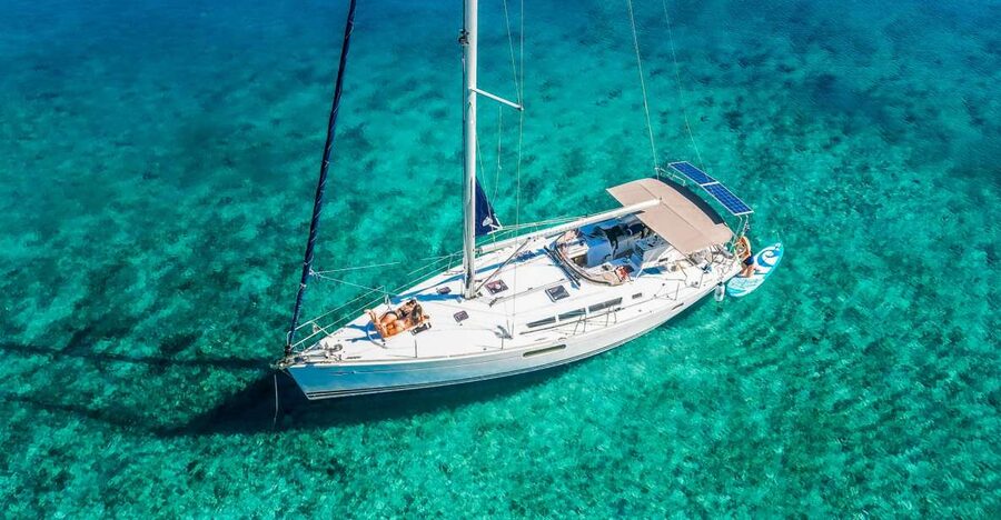 Heraklion: Dia Island Sailboat Cruise with Swimming and Meal - Anchored at Dia: swimming, snorkeling, fishing, and SUP