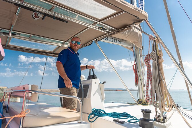 Hersonissos: Luxury Sunset Catamaran Cruise Sushi & Open Bar - Water toys that help you choose your own pace