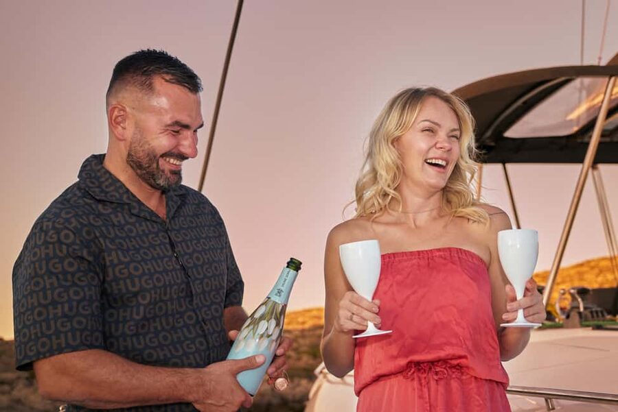 Hersonissos: Sunset Catamaran Cruise with Snacks and Drinks - Quick hits before you go