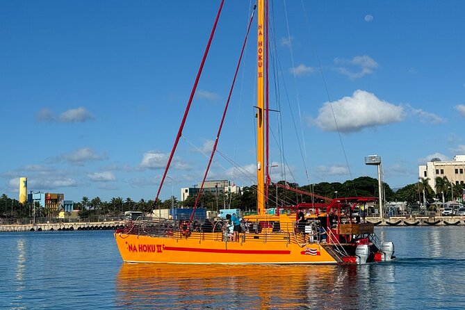 Honolulu Sunset Sail from Kewalo Harbor Including Drinks - Comfort and Safety: Shoes Off, Choppy Water On