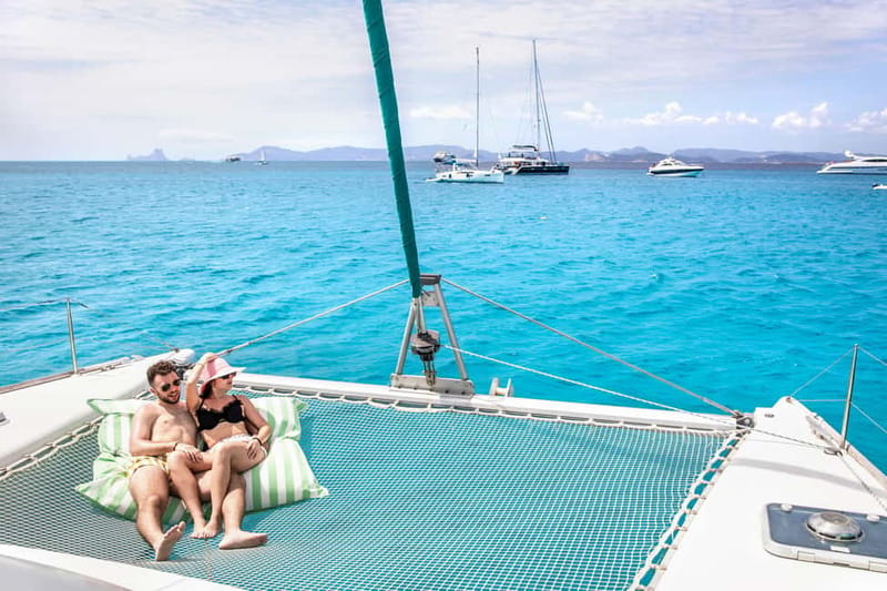 Ibiza: Small Group Day Trip to Formentera by Catamaran - Champagne, Bluetooth Music, and the Boat Vibe