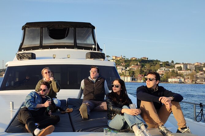Istanbul Bosphorus Sunset Cruise on Luxury Yacht - Rumeli Hisarı and the Fatih Sultan Mehmet Bridge: the Bosphorus gets narrow
