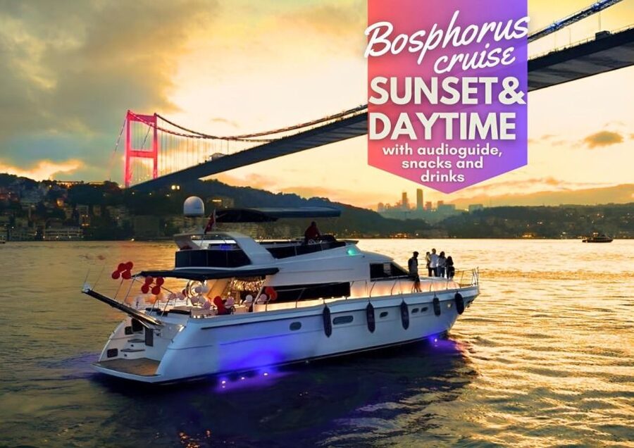 Istanbul: Sunset or Day Small-Group Yacht Cruise with Snacks - Two hours on the Bosphorus: sunset glow or daytime clarity