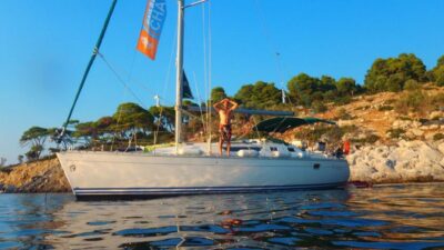 Kassandra: Sunset Sailing Boat Tour of Secluded Coves - From Chrousso Marina to open Aegean: the first stretch
