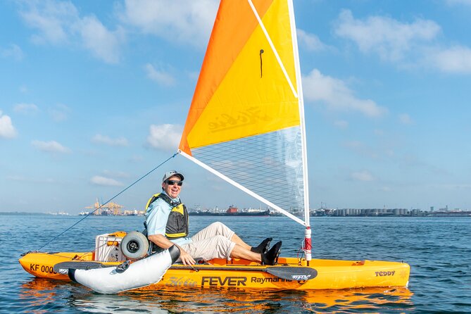 Kayak Sailing in Singapore, Mangrove, Kelong & Pulau Ubin, Seafood Meal Included - Pedal-Powered Sailing Kayaks: Beginner-Friendly Captain Mode