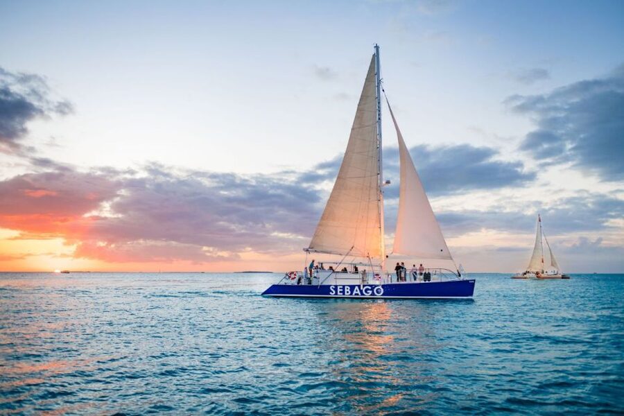 Key West: 2-Hour Sunset Sail with Live Music - Mallory Square from the Water: The Showtime Moves Closer