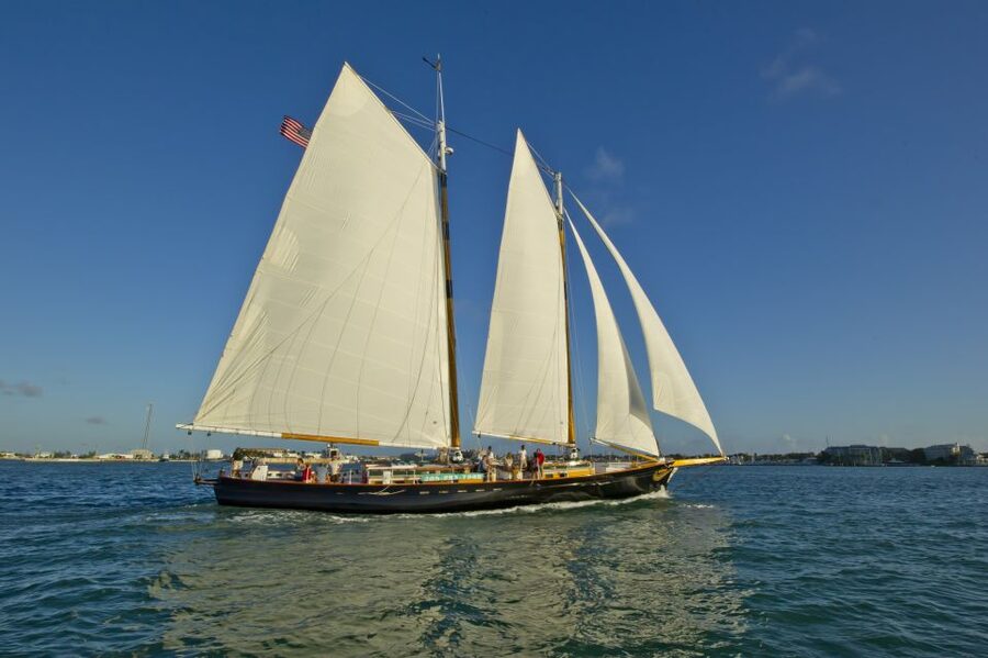 Key West: Schooner Sunset Sail with Food & Drinks - Where the Route Goes: Fort Zachary Taylor, Sand Key Reef, Mallory Square, Sunset Pier