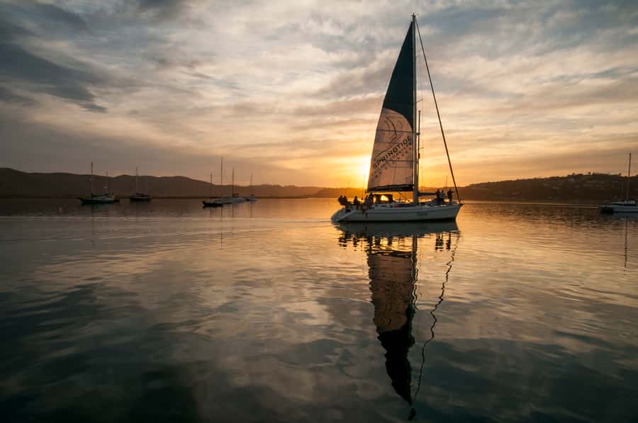 Knysna Sunset Sailing Cruise with Light Dinner and Wine - Outeniqua Sailing: The kind of Knysna sunset that feels unhurried