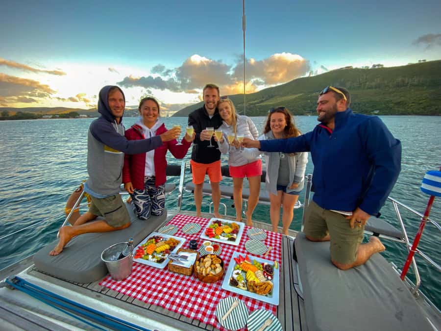 Knysna Sunset Sailing Cruise with Light Dinner and Wine - Weather and sea conditions: what to bring so you stay comfortable