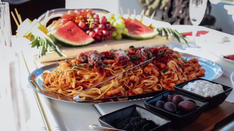 Kolimvari: Sailing Cruise with Meal & Water Activities - The onboard meal and unlimited drinks: good food, not just fuel