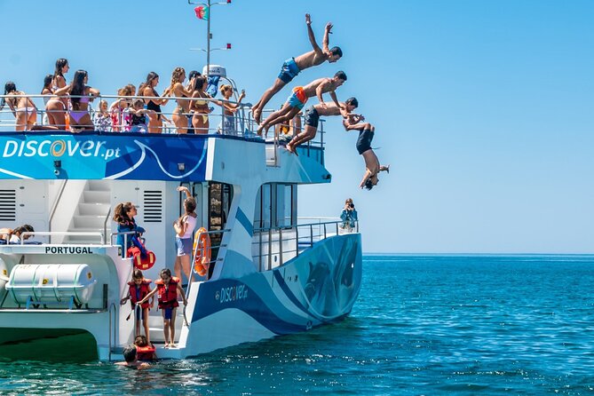 Lagos: Dolphins & Benagil Caves – Catamaran - The Dolphin Hunt: What You Should Expect When the Crew Spots Them