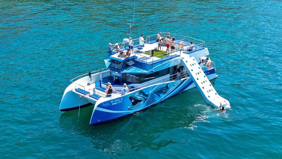 Lagos: Dolphins & Caves - Catamaran - The Dolphin-Watching Strategy: Respect at a Distance, Views Up Close