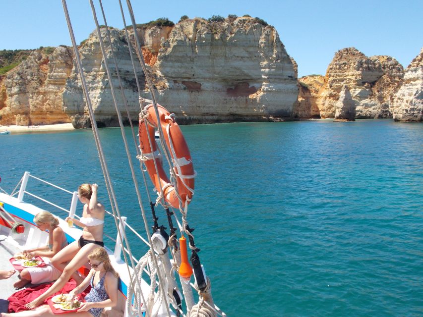Lagos: Ponta Piedade Sail & Caves Cruise w/Portuguese Tapas - Swimming and Sunbathing Time: When the Sea Lets You Play