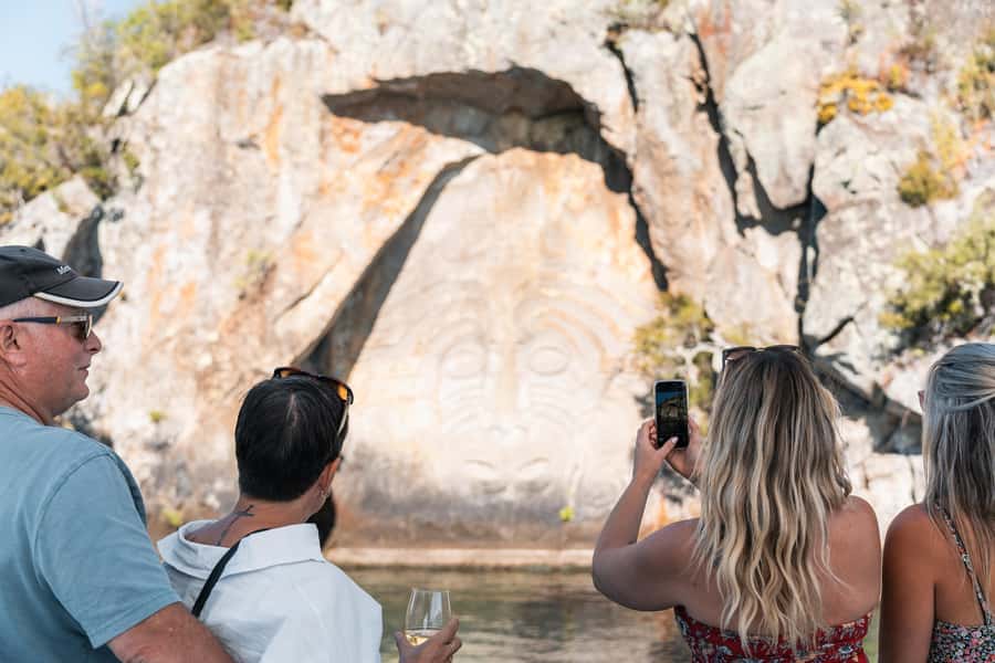 Lake Taupo: Luxury Sailing Catamaran to Māori Rock Carvings - The sailing moment: eco-friendly glide, even when the wind is shy