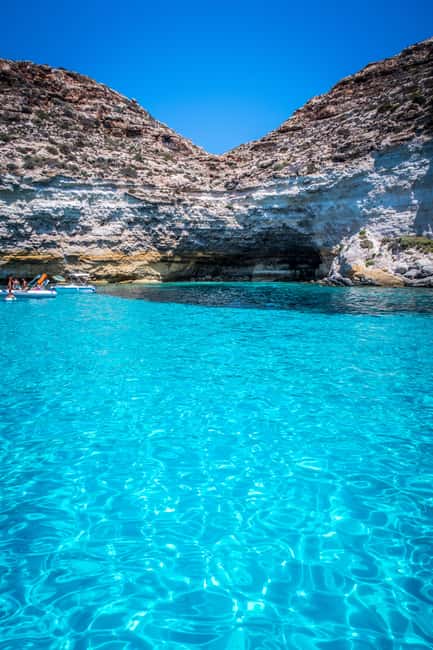 Lampedusa: Yacht excursion, swimming stops and typical lunch - Capo Ponente and the Submerged Wreck: Bonus Wonder Off the Coast