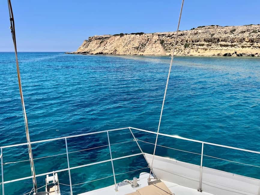 Limassol: Catamaran Cruise with Lunch - The Sail Toward Cape Gata/Akrotiri: Views Plus a First Swim Break
