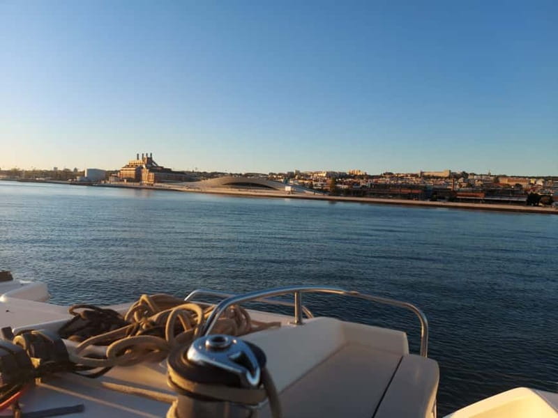 Lisbon: Catamaran Cruise with Drinks & Pastel de Nata - On-board comfort: nets, mattresses, private bathroom, and blankets
