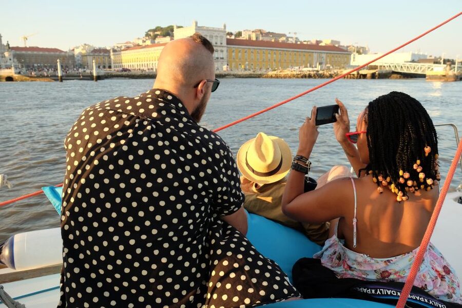 Lisbon: City Skyline Sailboat Cruise with Drink and Snacks - Cristo Rei From the South Bank: A Landmark That Feels Personal at Boat Speed