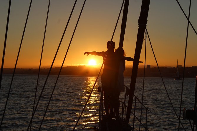 Lisbon: Daylight or Sunset on a Vintage Sailboat - Christ the King and big skyline moments