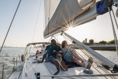 Lisbon: Daytime/Sunset/Night City Sailboat Tour with Drink - Where to Meet: Doca de Belém, Gate 1 by Padrão dos Descobrimentos