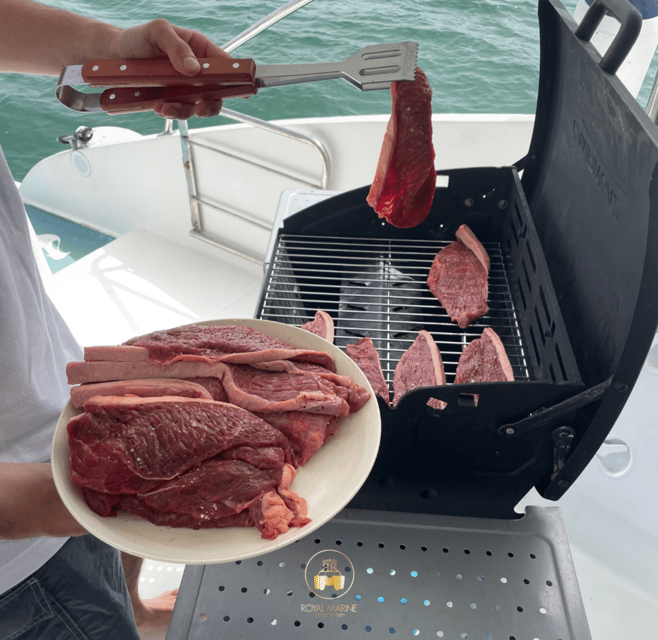 Lisbon: Private Luxury Catamaran Tour with Welcome Drink - Food and catering: what’s included vs. what you can add