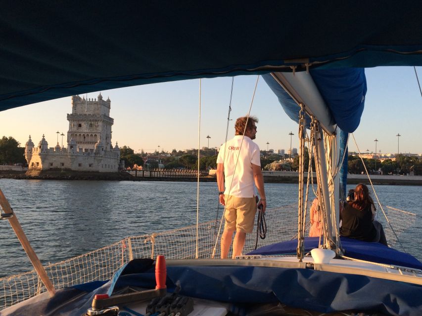 Lisbon: Private Sunset Sailing Tour with Champagne - Heading toward the south bank: forts, prisons, and real Lisbon contrasts