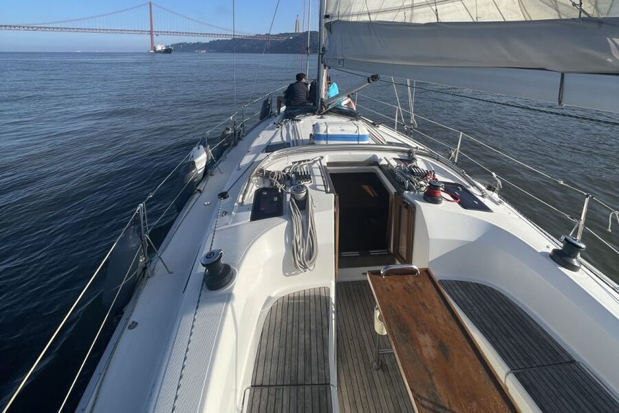 Lisbon: Sunset Sailing Boat Cruise with Wine - From Tejo Power Station to 25 de Abril Bridge
