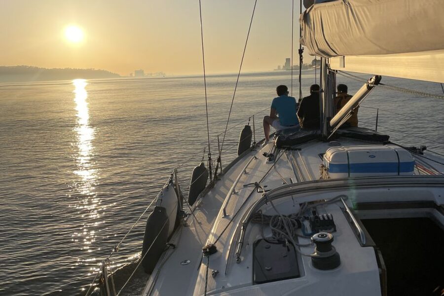Lisbon: Sunset Sailing Boat Cruise with Wine - Finding LisbonYacht at Doca de Santo Amaro