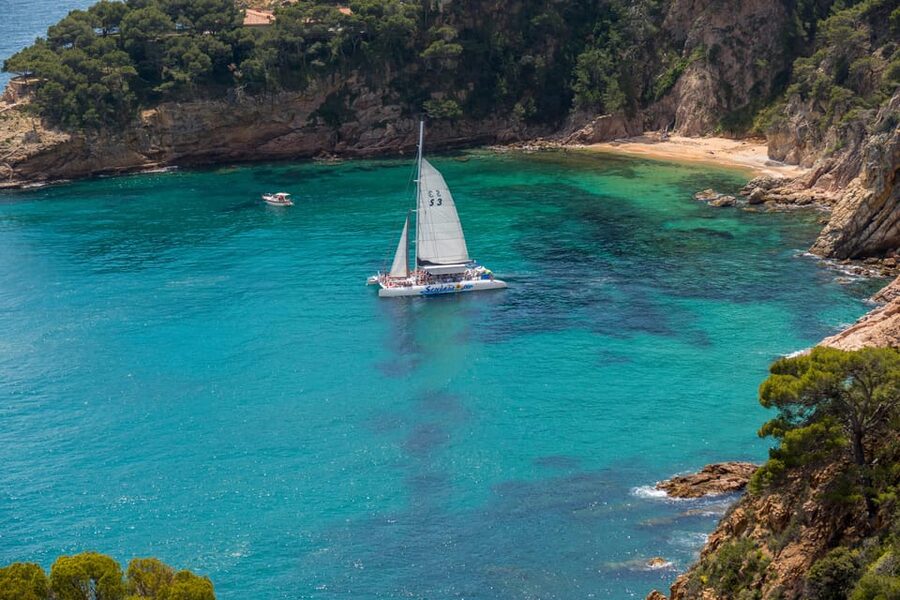 Lloret de Mar: Catamaran Sailing Cruise with BBQ and Drinks - The sailing hour: what you’ll see while you’re moving