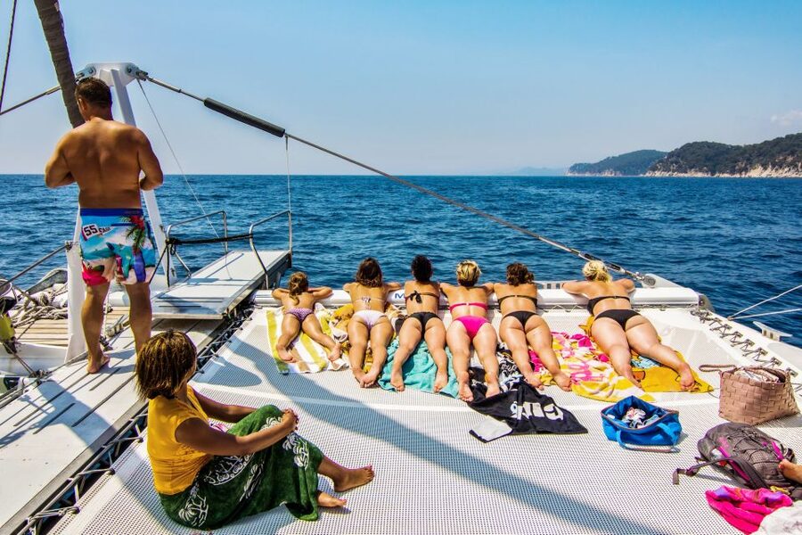 Lloret de Mar: Catamaran Sailing Cruise with BBQ and Drinks - The anchor stop: your 2-hour sea break (swim, float, snorkel)