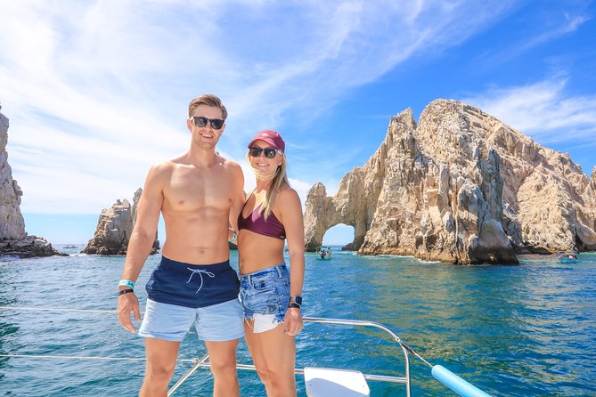 Los Cabos Luxury Sailing, Snorkel and Lunch Cruise - Cabo San Lucas Arch: the iconic photo moment between swims
