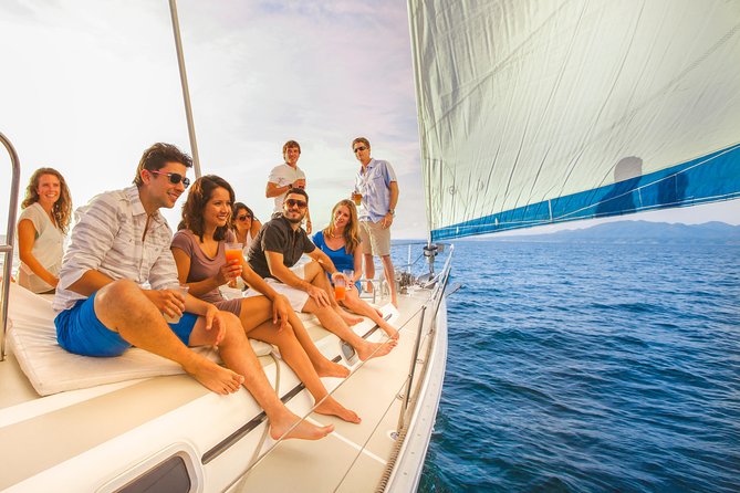 Los Cabos Luxury Sunset Sail with Light Appetizers and Open Bar - The boat and the vibe: calm romantic sailing, not a loud party