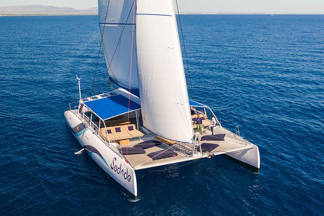 Lounge Catamaran SODADE Half-Day (Adults Only) - The Inflatable Pool Setup: A Smart Safety Net for Non-Swimmers
