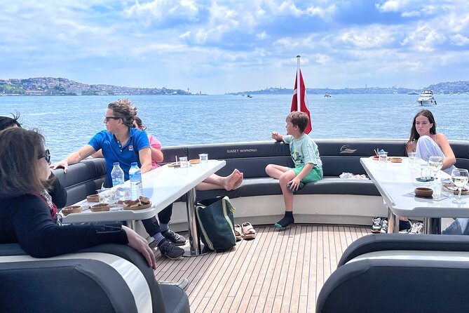 Luxury Bosphorus Yacht Tour – Asian Side Stop & Exploration - Spice Bazaar and Galata Tower: seen from the water, felt in the air