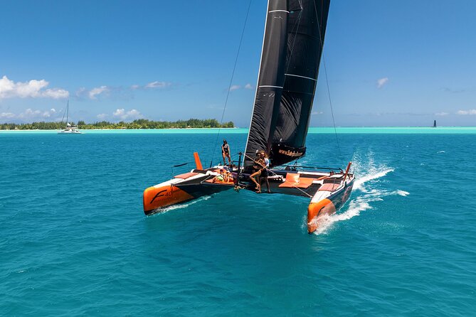 LUXURY Catamaran Bora Bora : Sailing, Snorkeling & Floating Bar - Paradise Bay Floating Bar: Drinks, Lounge Nets, and Shallow-Water Fun
