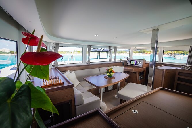 Luxury Catamaran Private Charter in St. Maarten/St. Martin - Stop 2: Happy Bay Beach on the French side