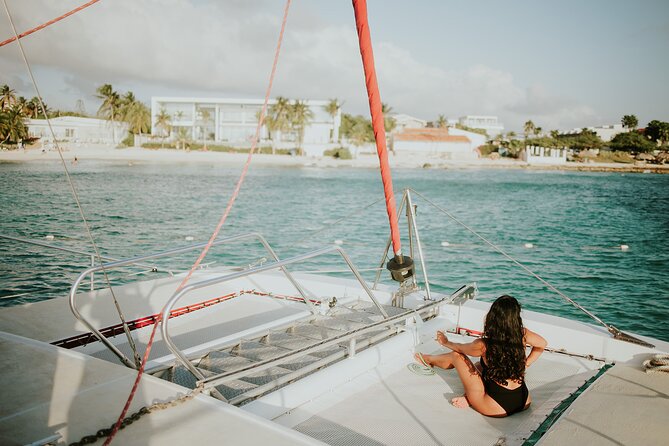 Luxury Champagne and Lobster Sail to Boca Catalina - Antilla shipwreck snorkeling: the anchor point of the day