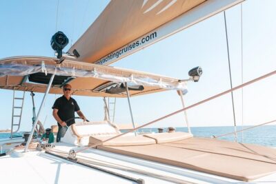 Luxury Santorini Catamaran Cruise: Lunch, BBQ, Drinks, Transfers - Mesa Pigadia Beach Stop: The Best Kind of Break (Swim Time)