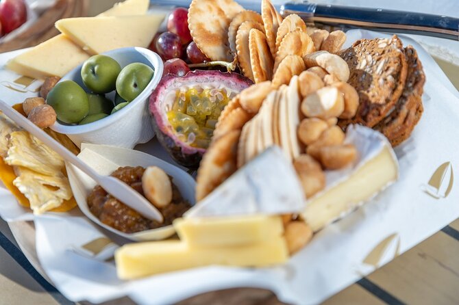Magnetic Island Sip and Sail Sunset Cruise - The Cheese, Wine, Beer, and Soft Drinks Setup