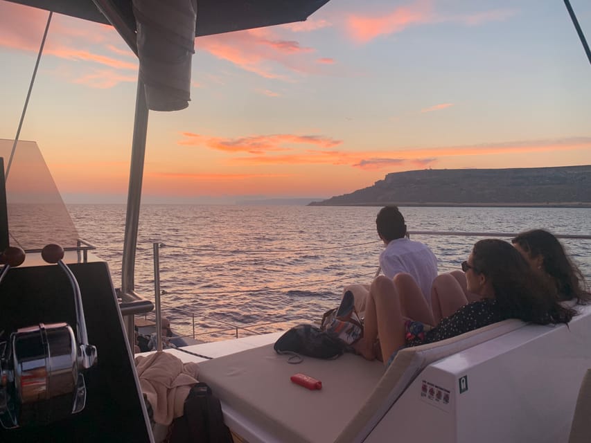 Malta: Blue Lagoon Evening Catamaran Cruise - Meeting at Bugibba Jetty: where to go and what you must pack