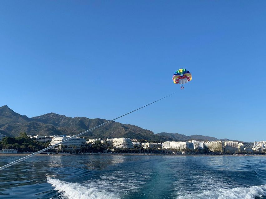 Marbella from the heights: Parasailing - What You Wear: Normal Clothes Work, With One Seasonal Note