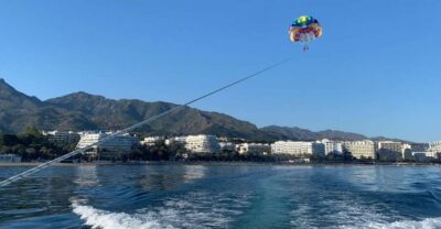 Marbella from the heights: Parasailing - On-Board Safety Briefing: Quick, Clear, and Focused