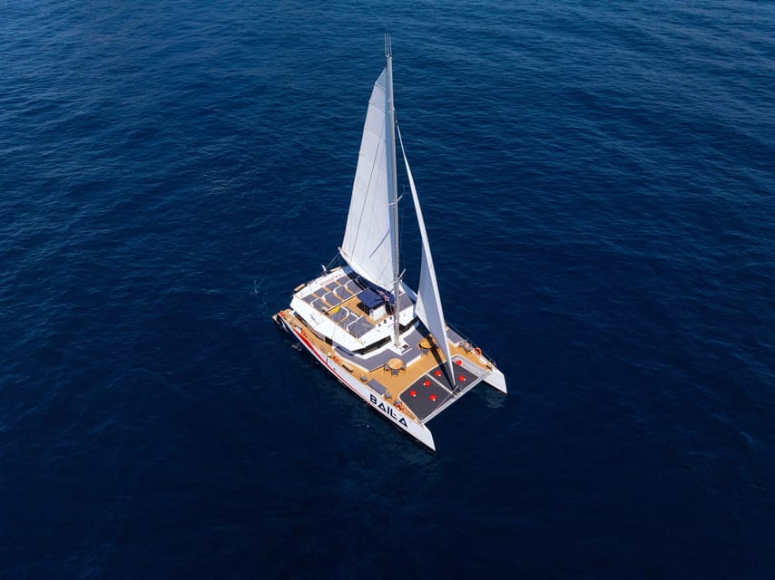 Marseille: A day on a catamaran in the Calanques - All inclusive - Samba catamaran and eco-minded cruising: electric, sail, and thermal power