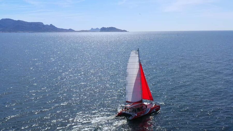 Marseille : Calanques Catamaran Cruise with Lunch & Wine - Riou archipelago: the first swim and photo moments