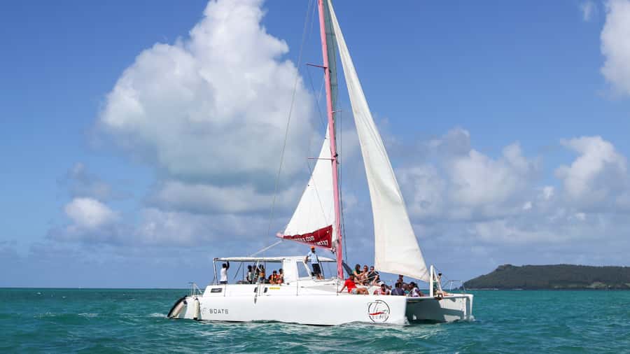 Mauritius: Catamaran Day Cruise to lle aux Cerfs with Lunch - The Sail Past Ile aux Cerfs: Views First, Questions Later