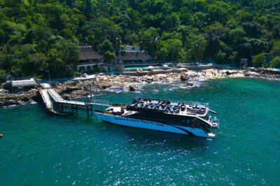 Mega Catamarans ALL INCLUSIVE Remote Paradise Beach Adventure - The cruise to Playa Chica Locca: where it starts to feel private